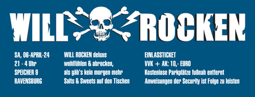 WILL ROCKEN deluxe Party am 06.04.24 ab 21 Uhr im Speicher 9, Ravensburg